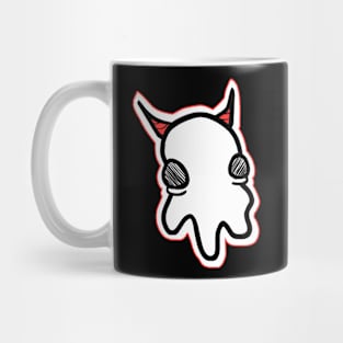 Cute Ghost With Horns Mug